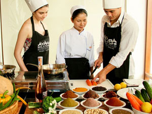 タイ料理教室を提供するホテル