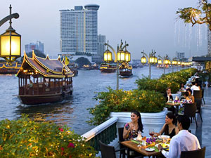 River Side Restaurants with Open Air Terrace